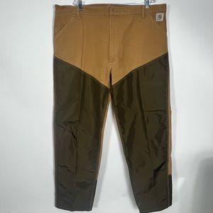 Men’s Vintage Carhartt 46x32 double knee Duck pants Canvas nylon Union made